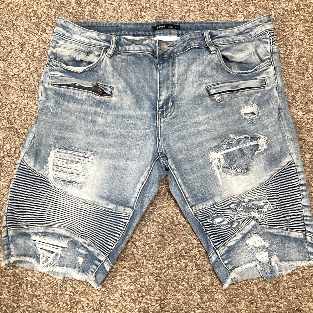 Men’s Embellish brand denim shorts 40